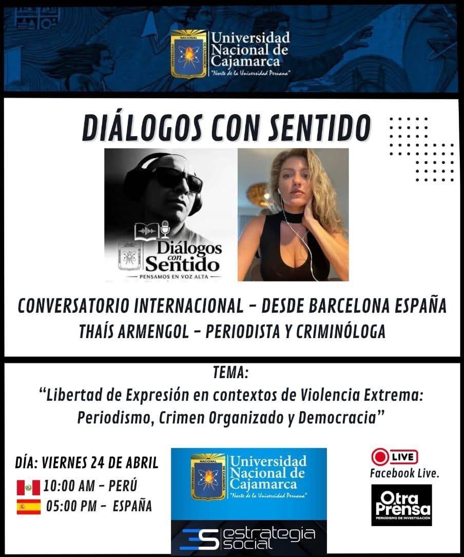 Flyer ponencia Diálogos con Sentido